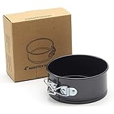 One button Bakeware Springform Pan Springform Cake Cheesecake Tart Quiche Pan 4 inch or 7 inch (4 inch)