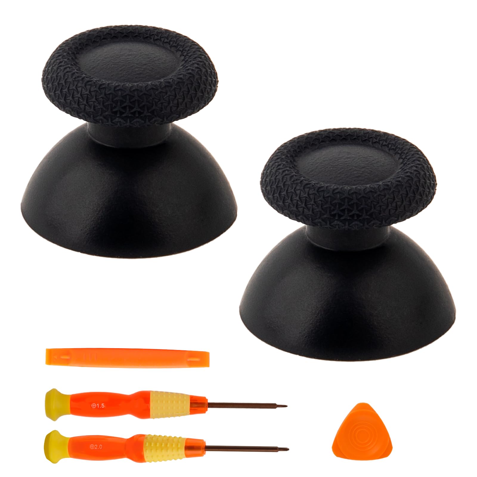 TOMSIN Joystick Replacement for PlayStation Portal, Original Thumbsticks Analog Thumb Sticks Parts with Tool for PS5 Portal (2PCS) - Black