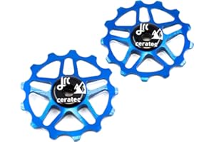 JRC Components Pair of 13T Jockey Wheels for Shimano MTB 12SPEED | Ceramic Derailleur Pulley Wheels | Hybrid Ceramic Bearing