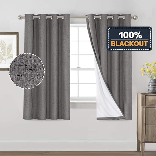 Amazon Com Princedeco 100 Blackout Curtains For Bedroom