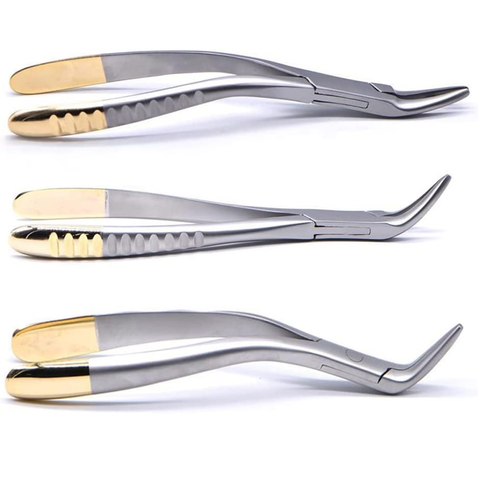 Photo 1 of 3PCS/set Dental Root Residual Fragment Forcep Minimally Invasive Extraction Broken Root Pliers Upper Jaw Lower Mandible Universal