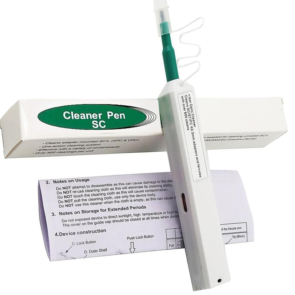LOVEDAY SC 2.5mm Fiber Optic Cleaner Optic Connector Cleaner Pen For FC, SC and ST Connectors