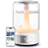 Levoit Humidifiers for Bedroom Large Room, 6.2L Tank, Smart App, Quiet 26dB | Top Fill Cool Mist Humidifier for Baby &amp; Plants, Easy to Clean, 62H Runtime, Essential Oil, Precise Humidity Control