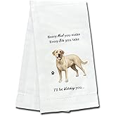 YELLOW LABRADOR Kitchen Towels - Soft, Highly Absorbent - Gifts for Pet Lovers - Quick Drying - 100% Natural Cotton