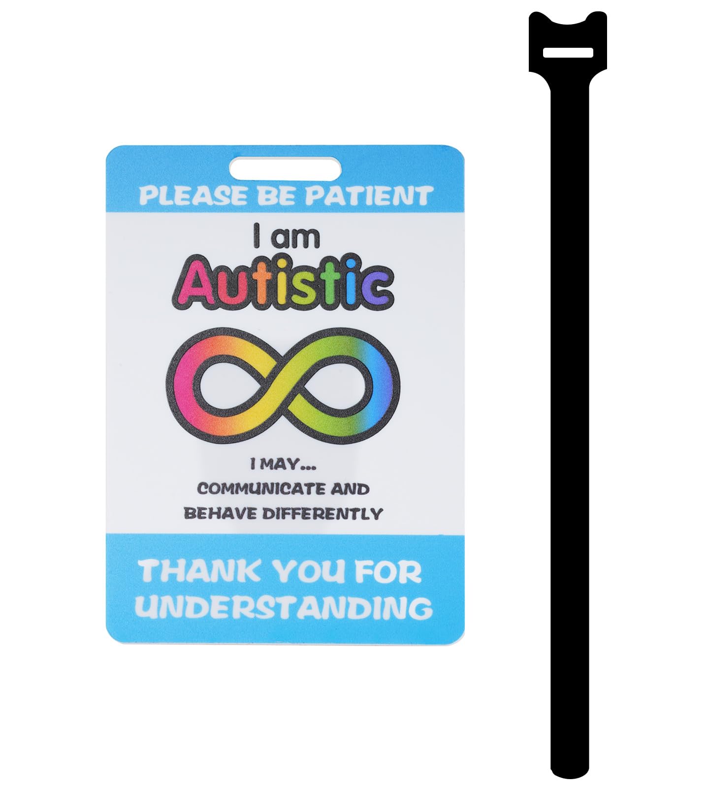 Mua LUAATT Autism Safety Tag Card,Autistic Please Be Patient,Autism ...