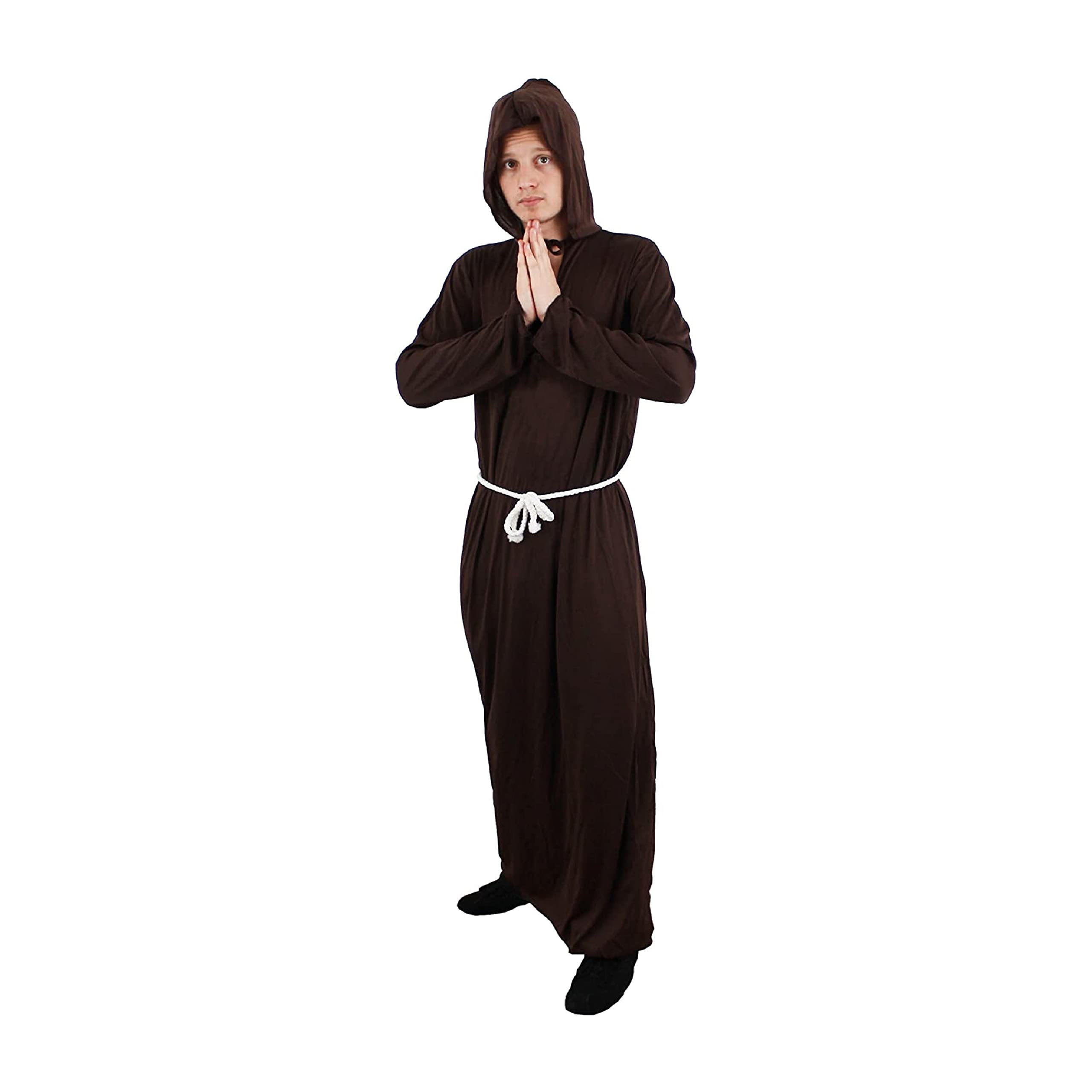 I Love Fancy Dress Adults Monk Costume, Religious Fancy Dress (Small)