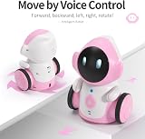 GILOBABY Rechargeable Interactive Robot Toy Pink for Kids 6+ Touch Voice view 4