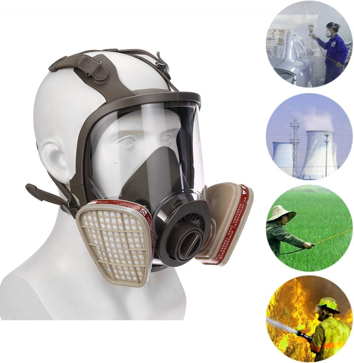 QQA Respirator Gas Mask Filter Full Face Used in Organic Gas,Paint Spary