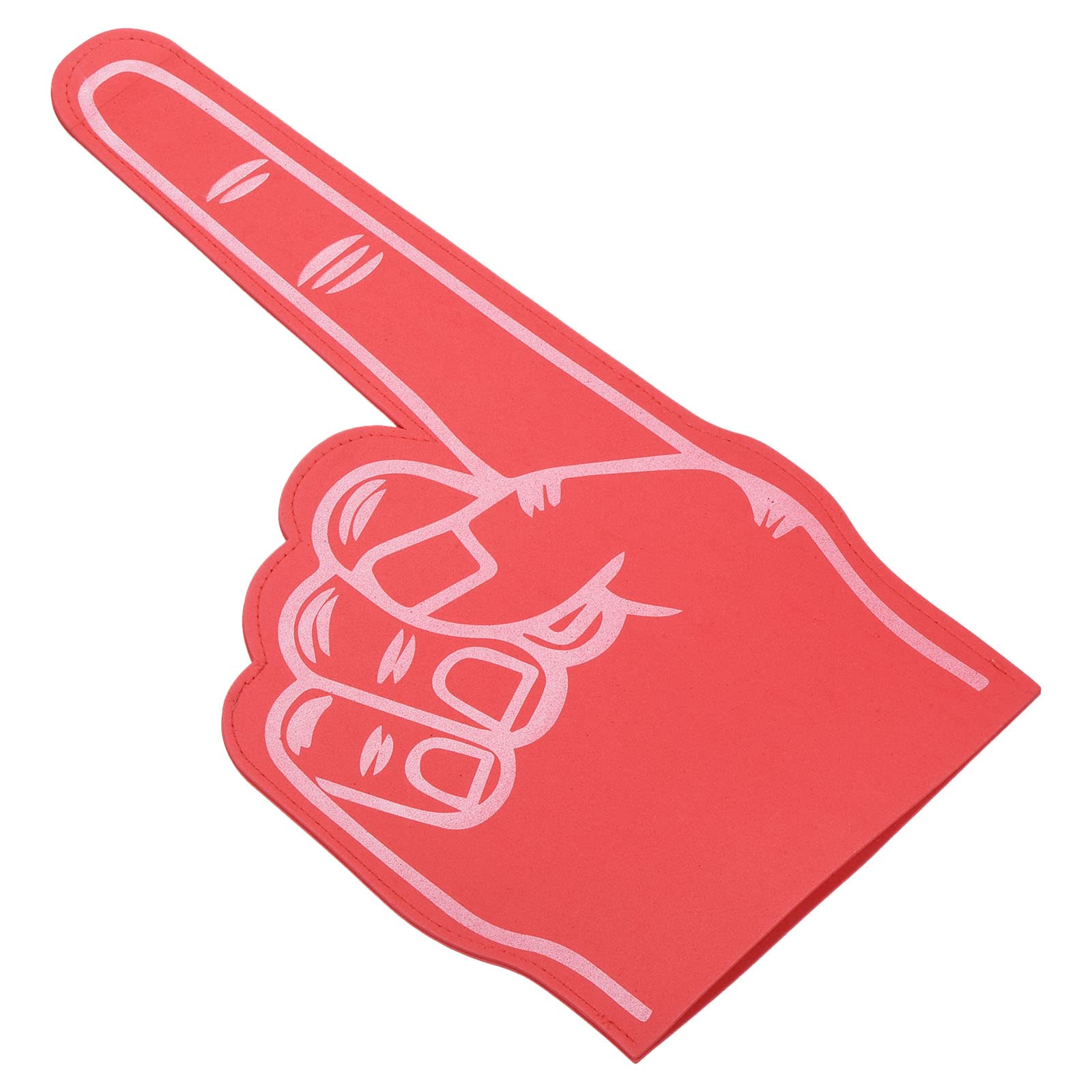 PATIKIL Foam Finger 18 Inch, Number 1 DIY Blank Foam Hand Cheerleading for Athletics Sport Game Events, Red