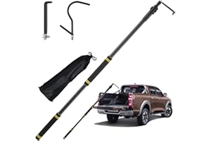 UEGHNS Bed Buddy Truck Tool, Truck Cargo Grabber telescoping 34-74" Pickup Truck Bed Retriever Tool Conveniently Store The CAR Truck RV Tools Avoid Climbing Truck Bed Efficient Cargo Retriever
