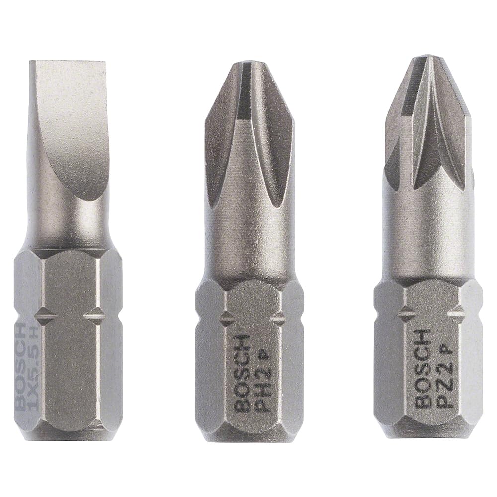 Bosch 2607001766 25 mm Extra Hard Screwdriver Bits (2-Piece)