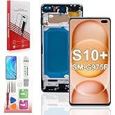 Suprescreen LCD for Galaxy S10 Plus Screen Replacement with Frame Blue | LCD, 6.4",(Not Fingerprint Function),for G975f G975u G975w