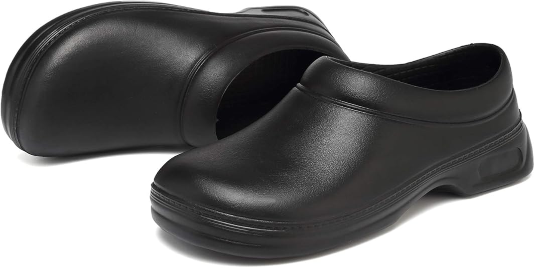 EASTSURE Slip Resistant Work Shoes Unisex Non Slip Kitchen Shoes for Nurse Chef