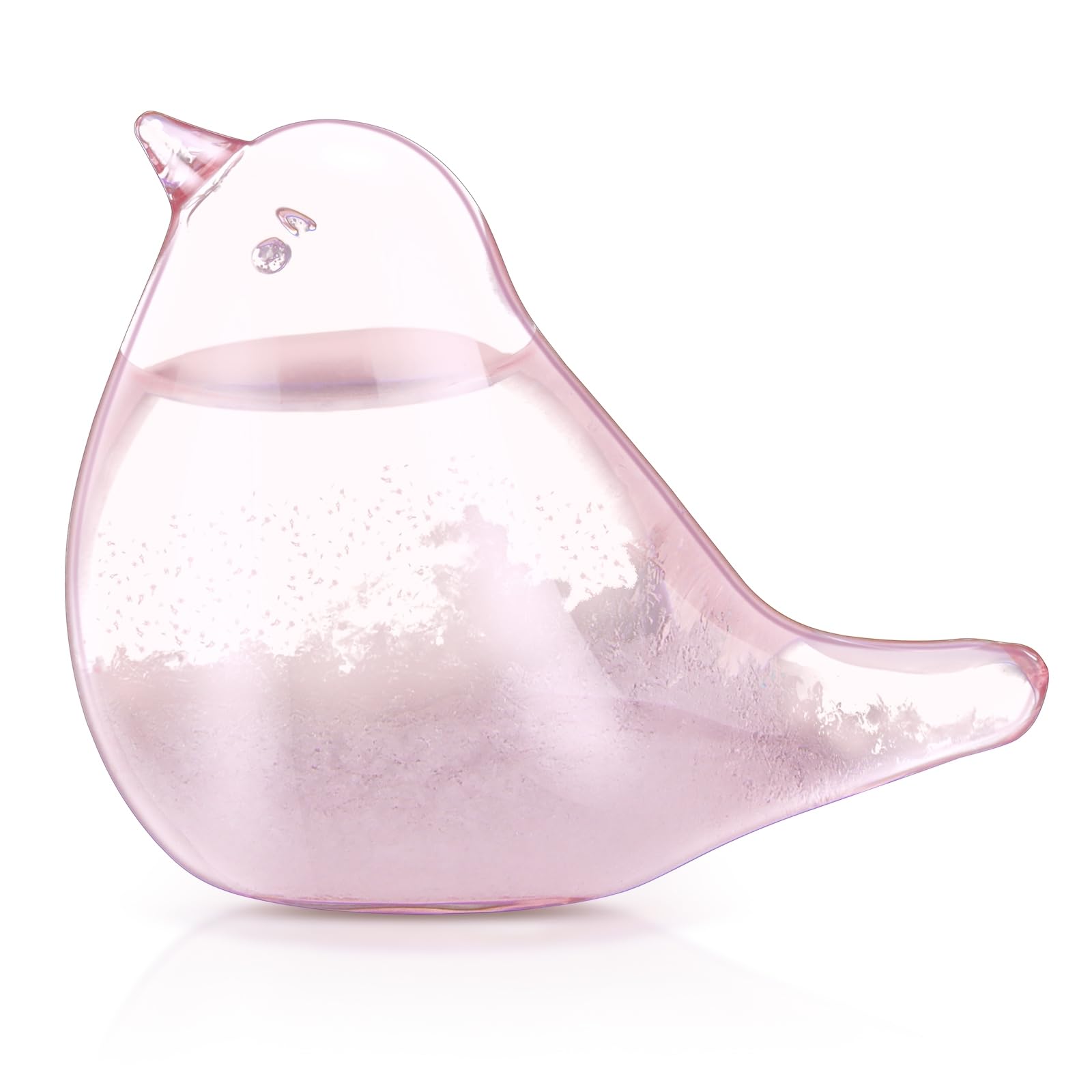 LTXDJ Storm Glass Weather Forecaster, Weather Station Bird Liquid Barometer Cute Creative Decorative Weather Predictor For Home Office, As Gift (Pink)