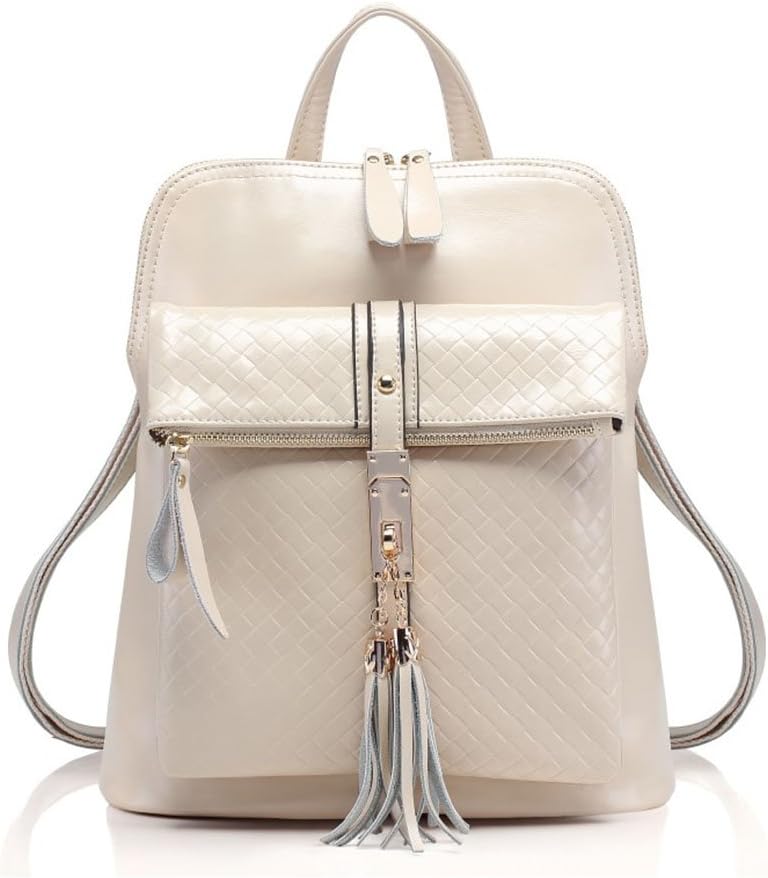 Anti-theft stylish leather fringed shoulder bag female Korean tidal backpack schoolbag