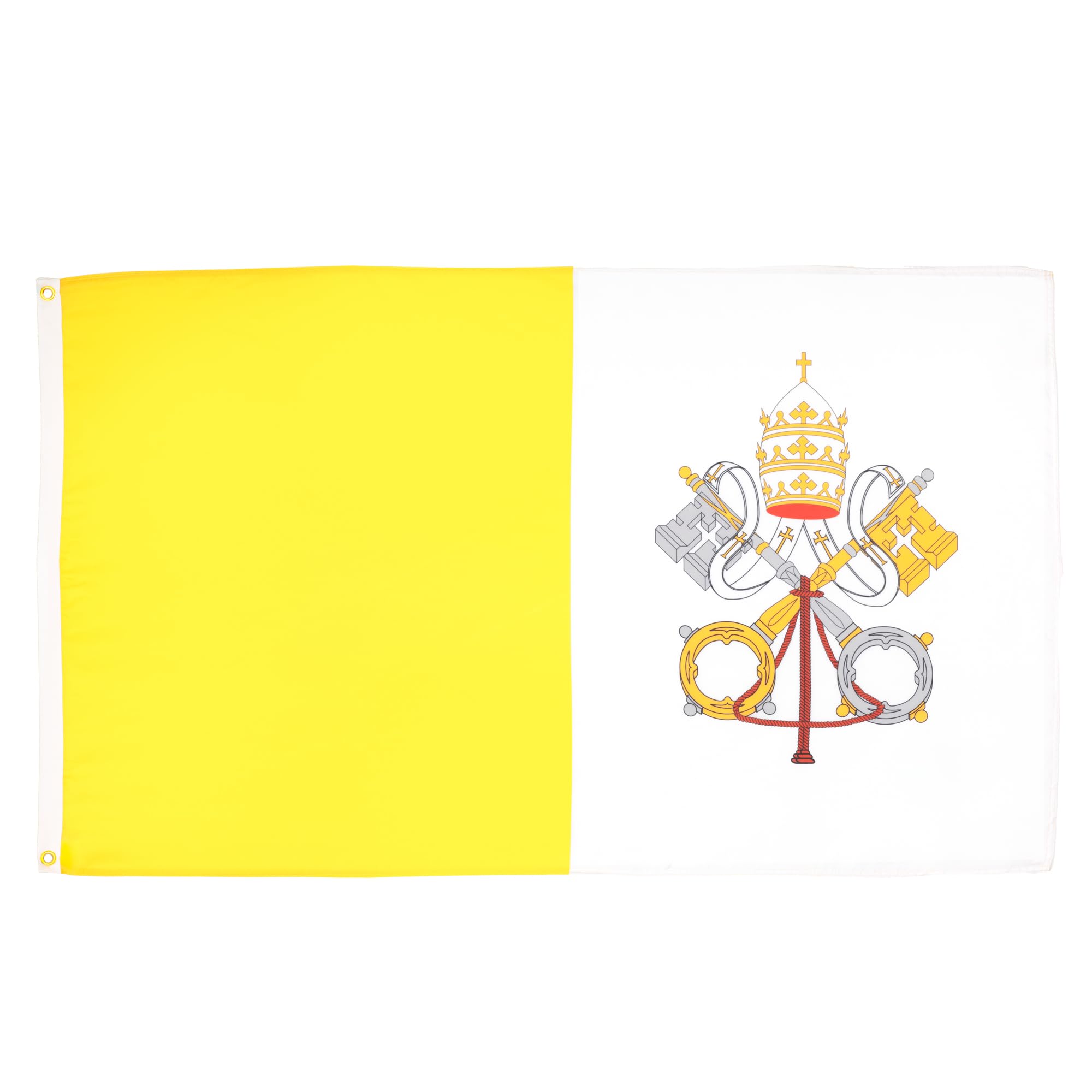 AZ FLAG - Vatican City Flag - 3x5 Ft - 100D Polyester Vatican Banner with Two Metal Grommets - Fade Resistant - Vivid Colors - 3' x 5' Feet - 150x90 Cm — image 1