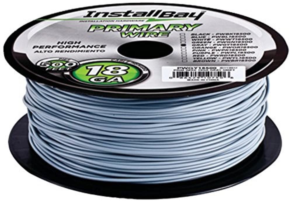 Metra PWGY18500 18-Gauge Primary Wire (Grey)