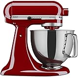 KitchenAid KSM150PSER Artisan Tilt-Head Stand Mixer with Pouring Shield, 5-Quart, Empire Red
