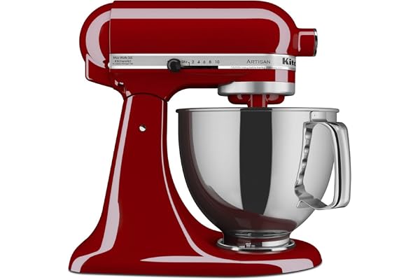 KitchenAid Artisan Series 5-Quart Tilt-Head Stand Mixer, Empire Red, KSM150PSER