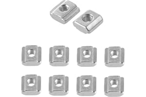 CCTVMTST 100 Pieces Sliding T Nuts M5 Thread Slide in Hammer Head T-Slot for 2020 Aluminum Profiles