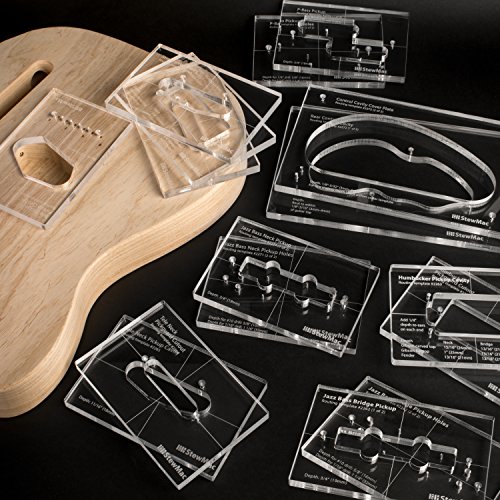 StewMac Pickup and Control Cavity Routing Templates - Complete Set of 16 Templates