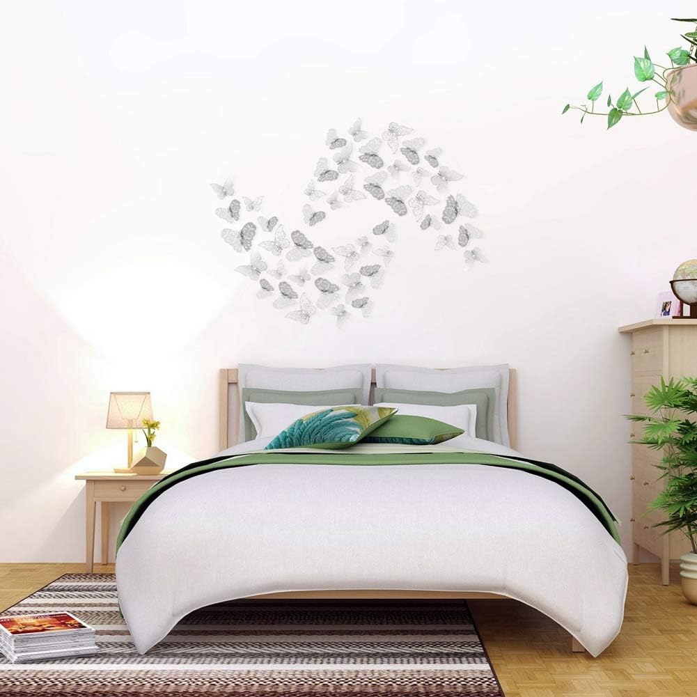 Download Gold Zhoushengmeizhuang Butterfly Decorations 3d Wall Decals Animal Butterfly Wall Stickers For Party Kids Room Boys Girls Bedroom Party Room Wedding Home Decor 36 Pieces Tools Home Improvement Painting Supplies