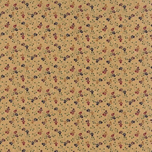 Bees N Blooms Tiny Floral Tossed on Tan, Kansas Troubles, Moda 9492-11