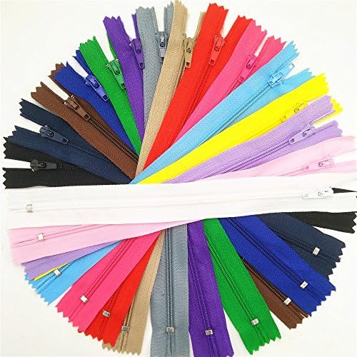 Suoja 45pcs mix Nylon Coil Zippers Tailor 6 8 10 12 inch for choice (10inch)