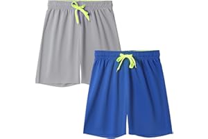 DaniChins Boys Loose Athletic Moisture Wicking Shorts Performance Mesh Shorts