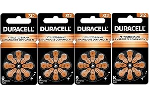 Duracell Hearing Aid Size 312 Batteries, 32 Count