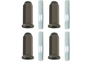 LT Easiyl 2 Set M6 Exhaust Pipe Stud Nut Bolt Set GY6 50cc 110cc 125cc 140cc 160cc 200cc for Pit Dirt Bike Quad ATV 4 Wheeler Dune Buggy Motors
