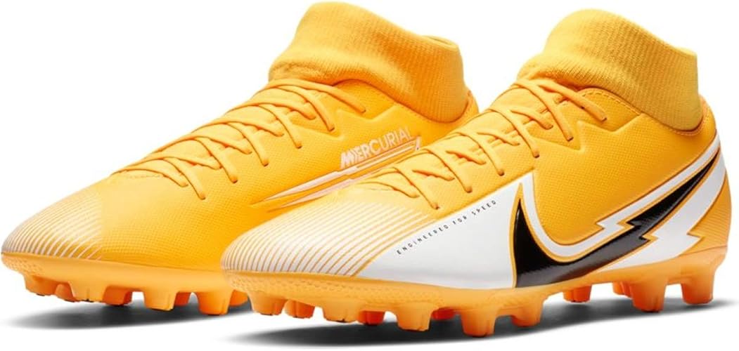 Amazon ナイキ サッカー スパイクシューズ スーパーフライ 7 アカデミー Hg マーキュリアル メンズ 25 0 イエロー ブラック Nike ナイキ サッカー