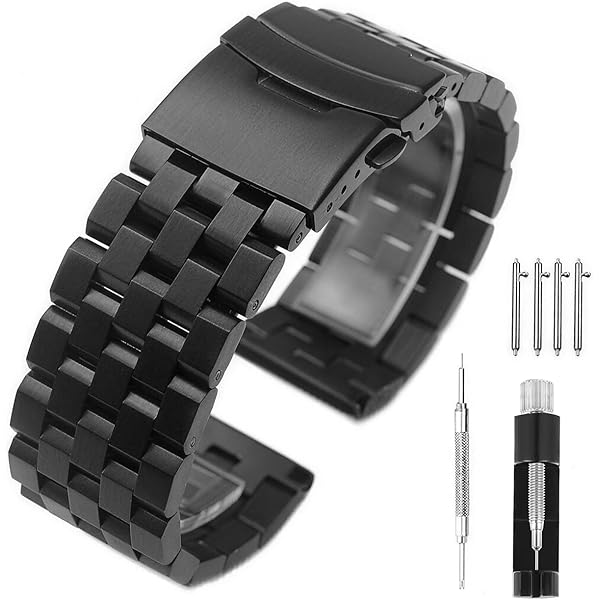 Kai Tian 18mm Stainless Steel Link Wrist Watch Band Bracelet