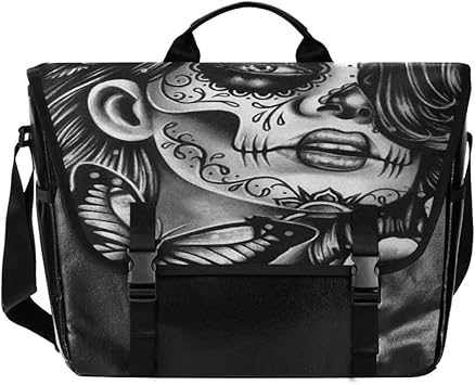 sugar skull messenger bag