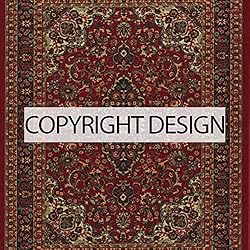 Machine Washable Medallion Oriental Design Non-Slip