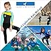Dark Lightning Kids Wetsuit Full Thermal Suit, Grils, Blue, Size Kids M size
