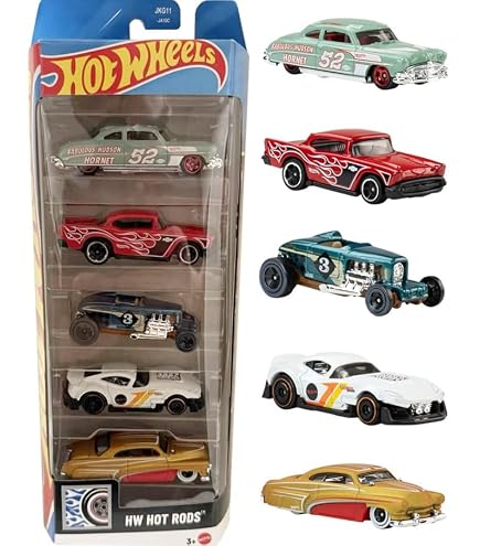 Amazon.com: Hot Wheels Hot Rods 5 Pack ['57 Chevy, '52 Hudson