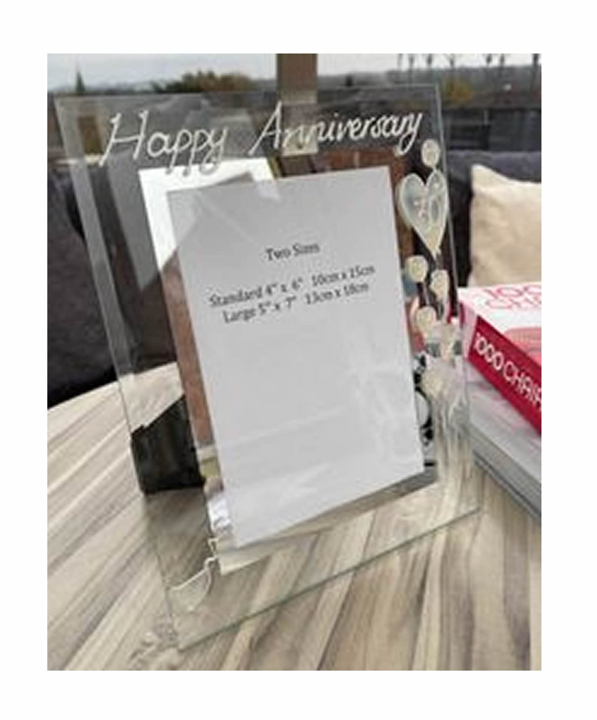 30th Wedding (Pearl) Anniversary Photo Frame (P) (5x7) Flower