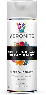 Veronite 1 x Spray Paint 400ml Matt Anthracite Grey RAL 7016 view 3