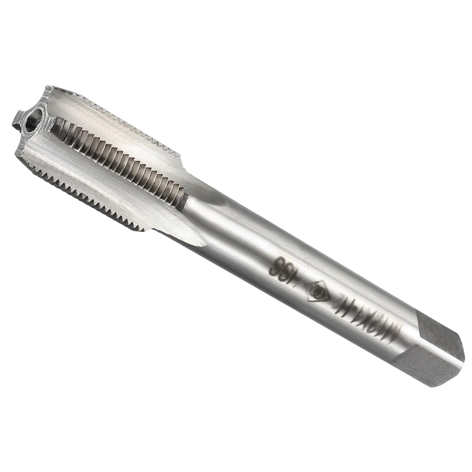 Boxonly Metric Machine Tap for Make New Threads or Re-Thread Damaged or Jammed Threads H2 High-Speed Steel 4 Straight Flutes Thread Tapping DIY Tool M12 x 1mm 1Pcs