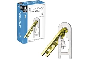 BePuzzled |Keyhole Hanayama Metal Brainteaser Puzzle Mensa Rated Level 4, for Ages 12 and Up