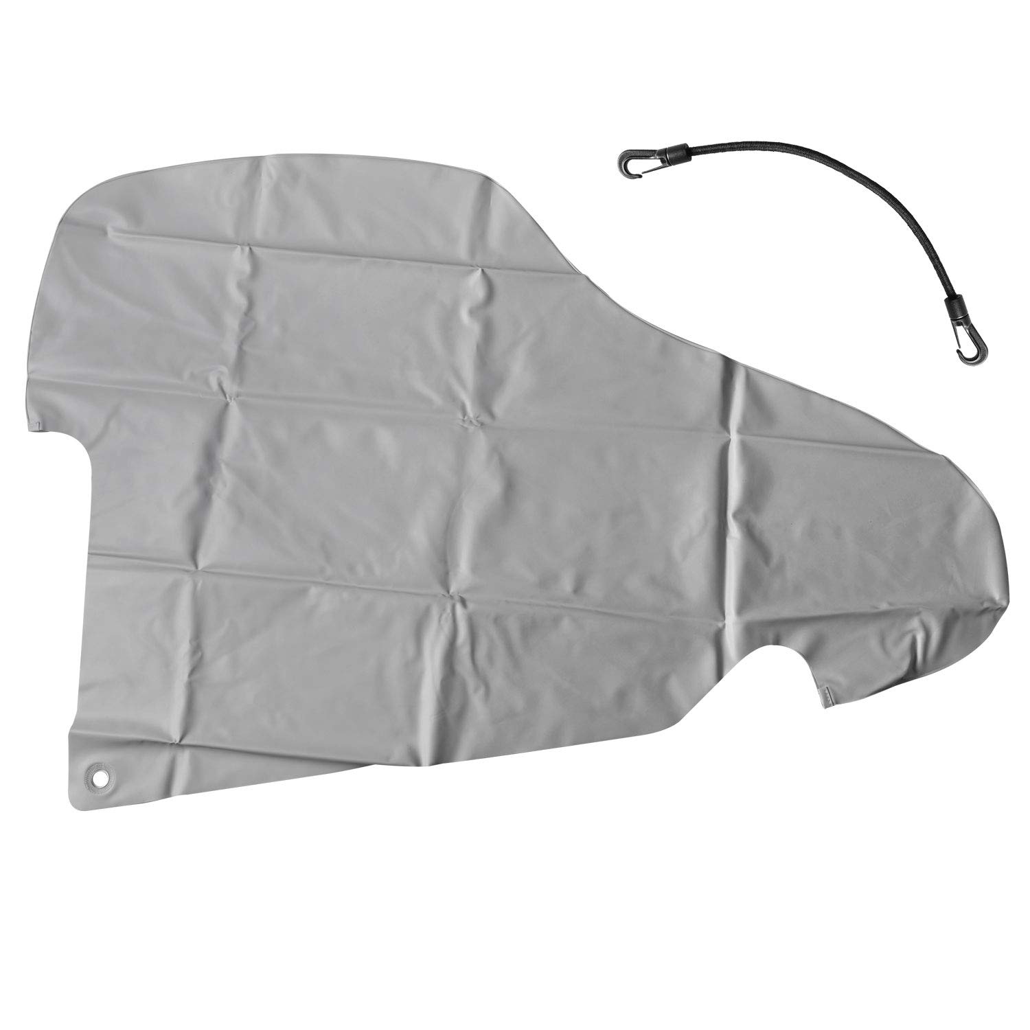 cartrend 10260 Caravan Universal Tow Bar Cover for Trailers and Caravans with Box Lock, Large Design, Drawbar Cover, Tow Bar Protection, Towing Hitch Cover, Grey