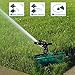 Homemaxs Lawn Sprinkler 3 Arm with Impact Sprinkler, Automatic 360 Degree Rotating, Adjustable Angle and Distance, Garden Water Sprinkler Lawn Irrigation System