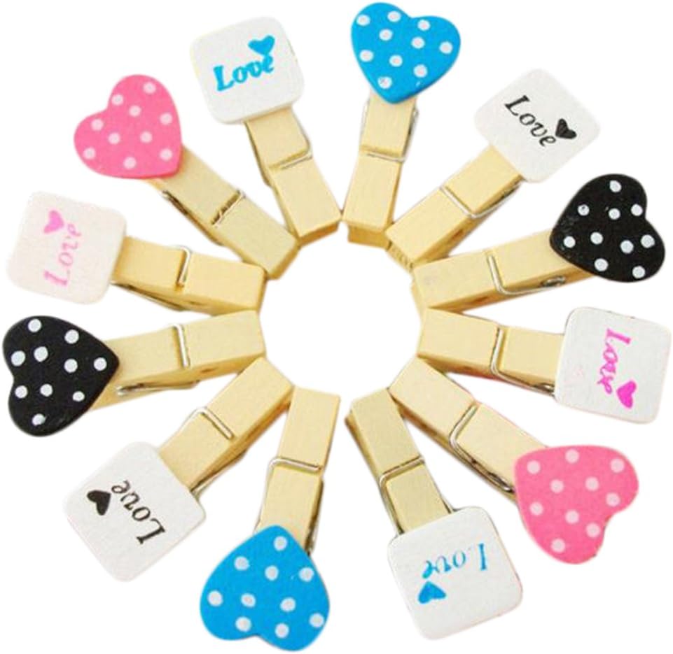 Cupcinu Mini Clothespins, Mini Natural Wooden Clothespins