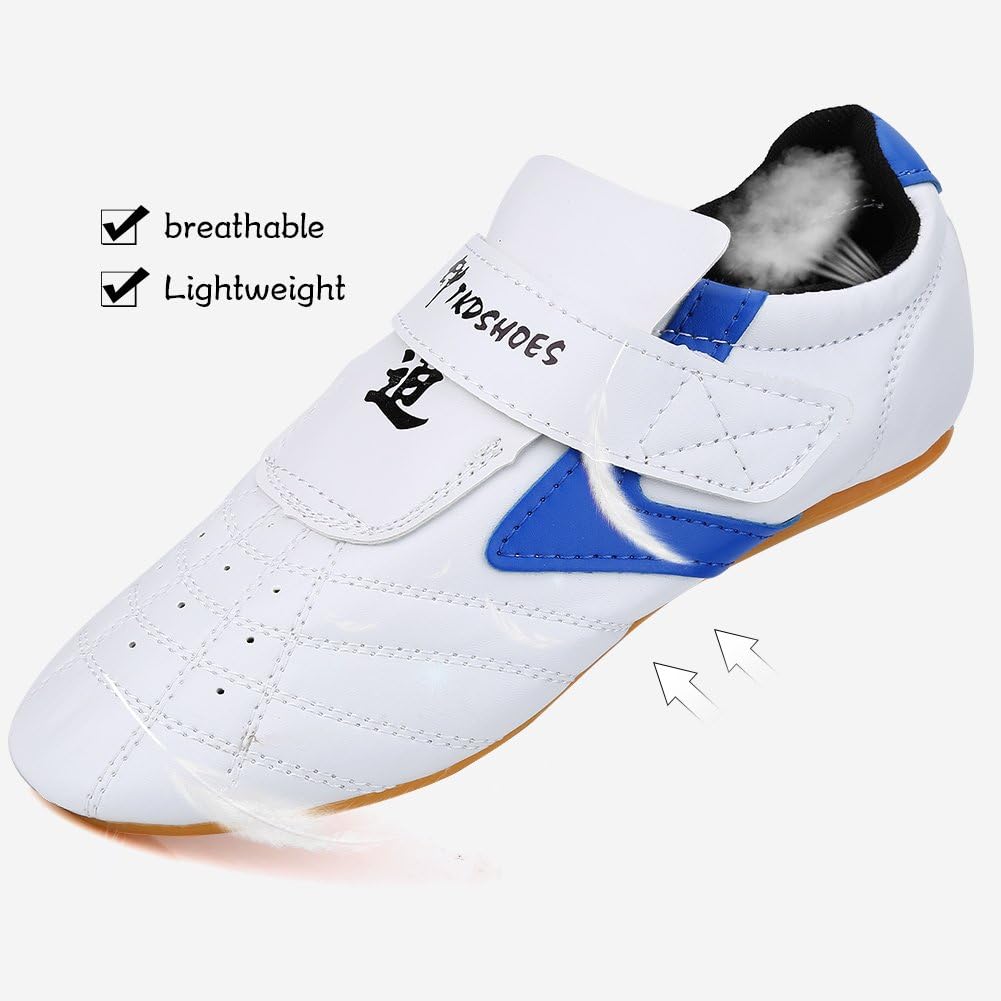 Vbestlife Taekwondo Shoes Men Women Kids Martial Art Shoes Karate Kung Fu Tai Chi Shoes Comfortable Lightweight Taekwondo Training Sports Shoes - Blue : Sports & Outdoors