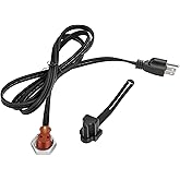 X4XZ 120V Engine Block Heater Cord 251919 with Cap for Ford Powerstroke | Diesel F250 F350 F450 F550 E350 450 550 Dodge Ram 2500 3500 Cummins Diesel 5.9 6.7L Heavy Duty Immersion Heaters 6 Feet