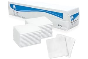 HCS MEDICAL SOLUTIONS HCS Non-Woven 2x2 Gauze Pads - Non-Sterile, 4-Ply (200-Count) - Highly Absorbent, Low-Linting Squares - Gauze Sponges 2x2, Small - Medical Supplies, Wound Care, First Aid, Surgical Use, Dental