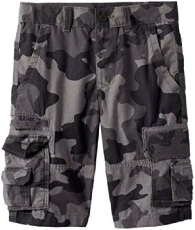 Urban Pipeline Boys Camo Gray Cargo Shortssz 14 Clothing