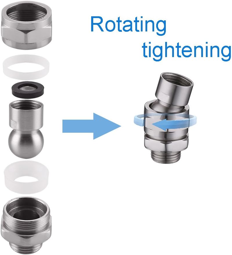 KES Shower Head Connector Swivel Ball Adapter Brass Ball Joint