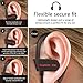 TOPyoth Bluetooth Headphones Wireless Earbuds Sport in-Ear IPX7 Sweatproof Earphones with Mic Super Sound Quality Bluetooth 4.1 ，8 Hours Play Time, Noise Cancelling Headsets Secure Fit Design Red